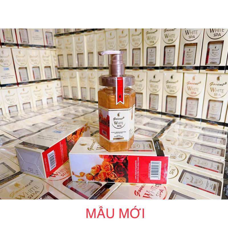 [MẪU MỚI] Sữa tắm sáng mịn da GOVENT WHITE SPA 500ml