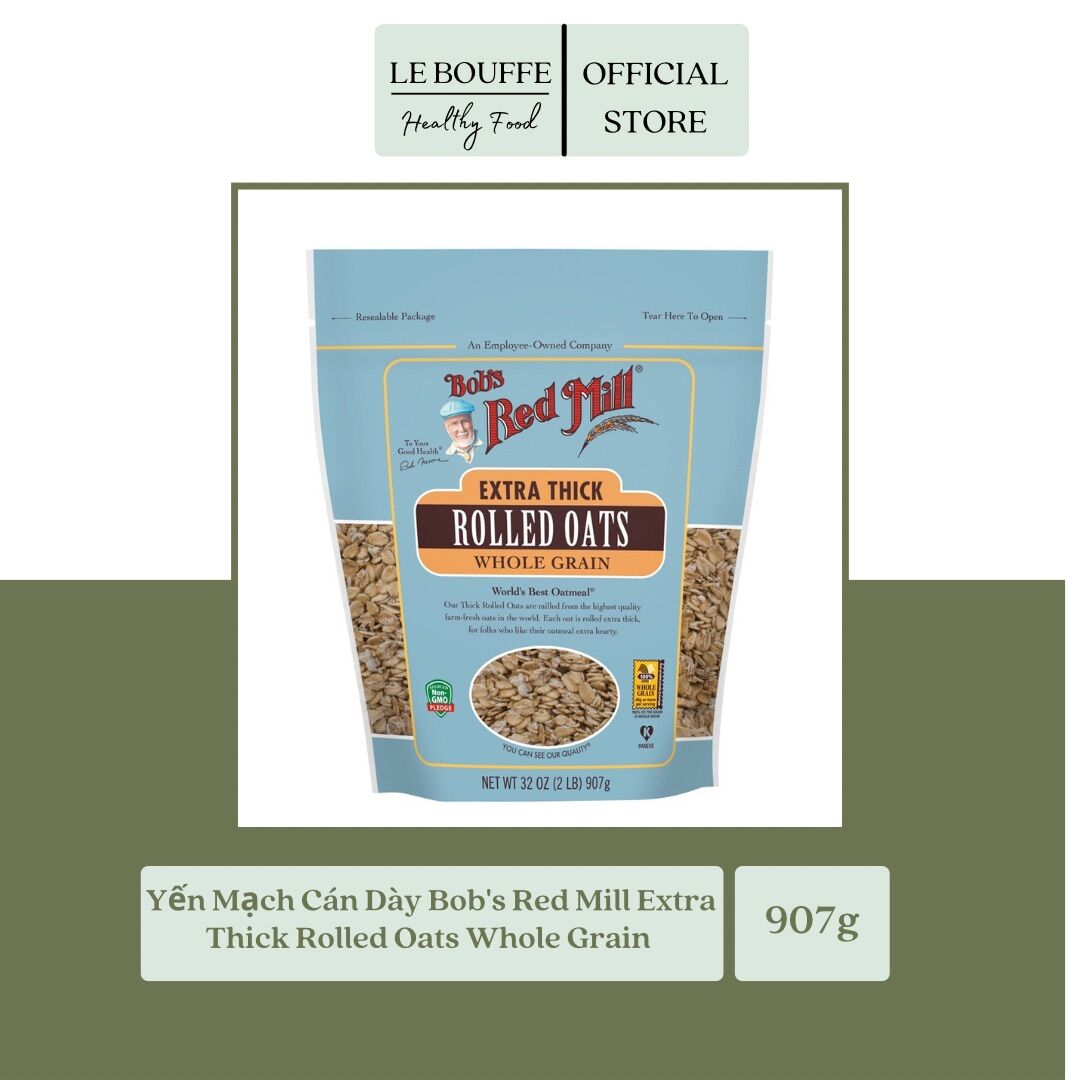 Yến Mạch Bob's Red Mill Rolled Oats Instant Rolled Organic Old Fashioned Steel Cut Quick Cook Oats Mỹ