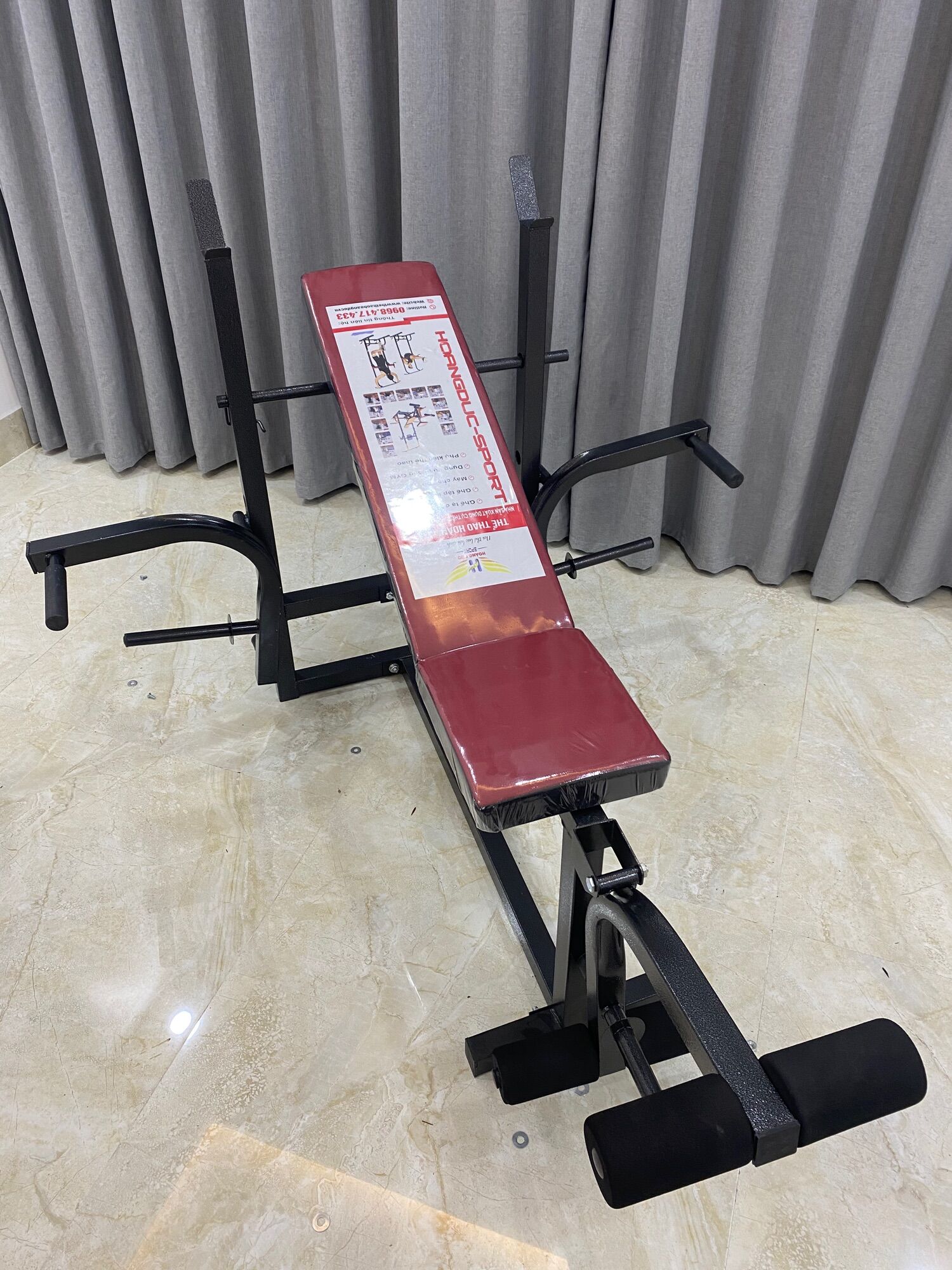 Ghế tập tạ xuki có ép