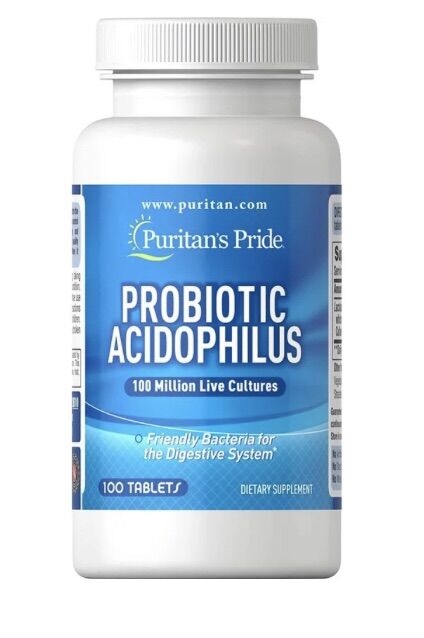 Men vi sinh Probiotic Acidophilus Puritan's Pride, 100 viên