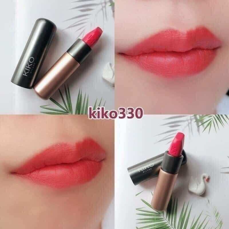 Son Kiko Matte Velvet Passion Màu 330 Coral - cam hồng san hô
