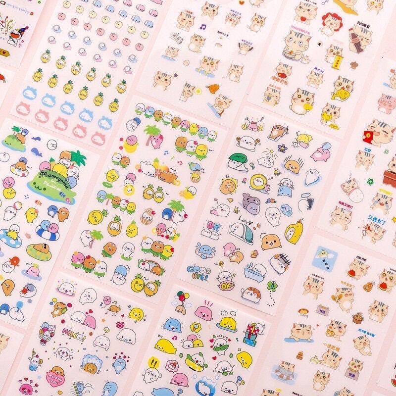 Bộ 6 tấm sticker trang trí cute?? (Giao ngẫu nhiên mẫu)
