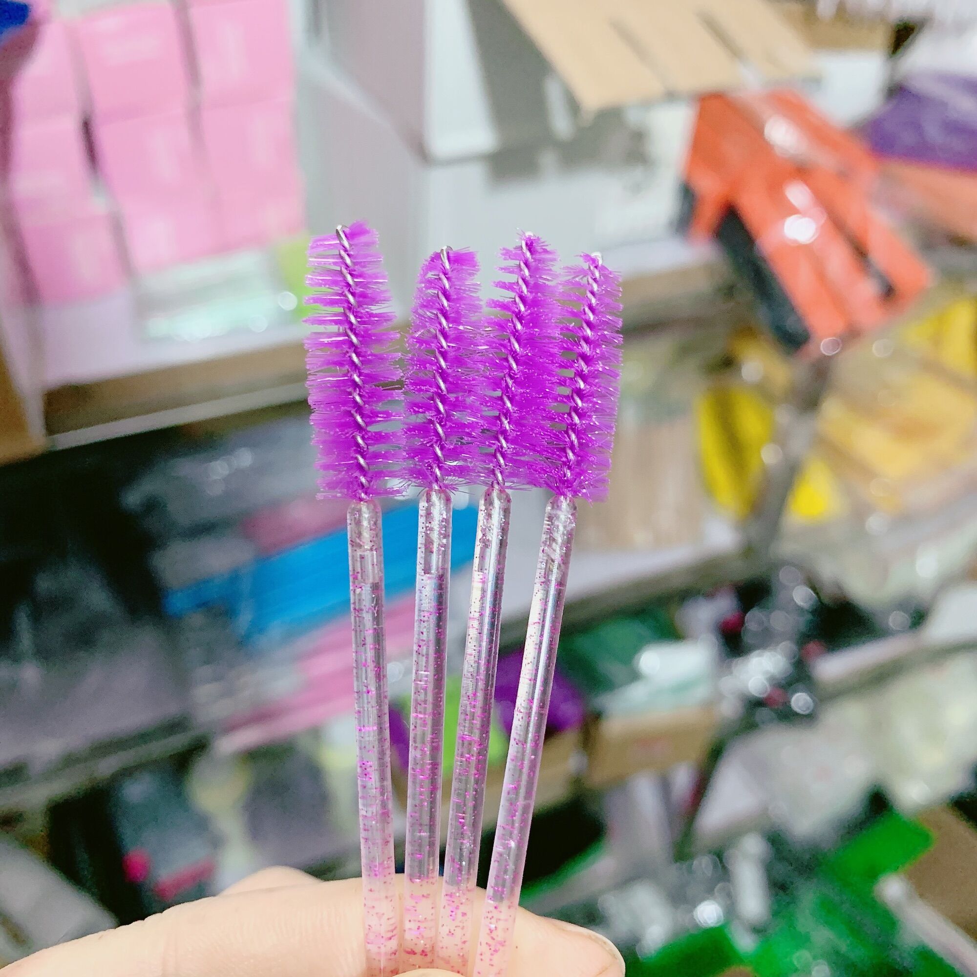 Chổi chải mi kim tuyến set 50 chiếc
