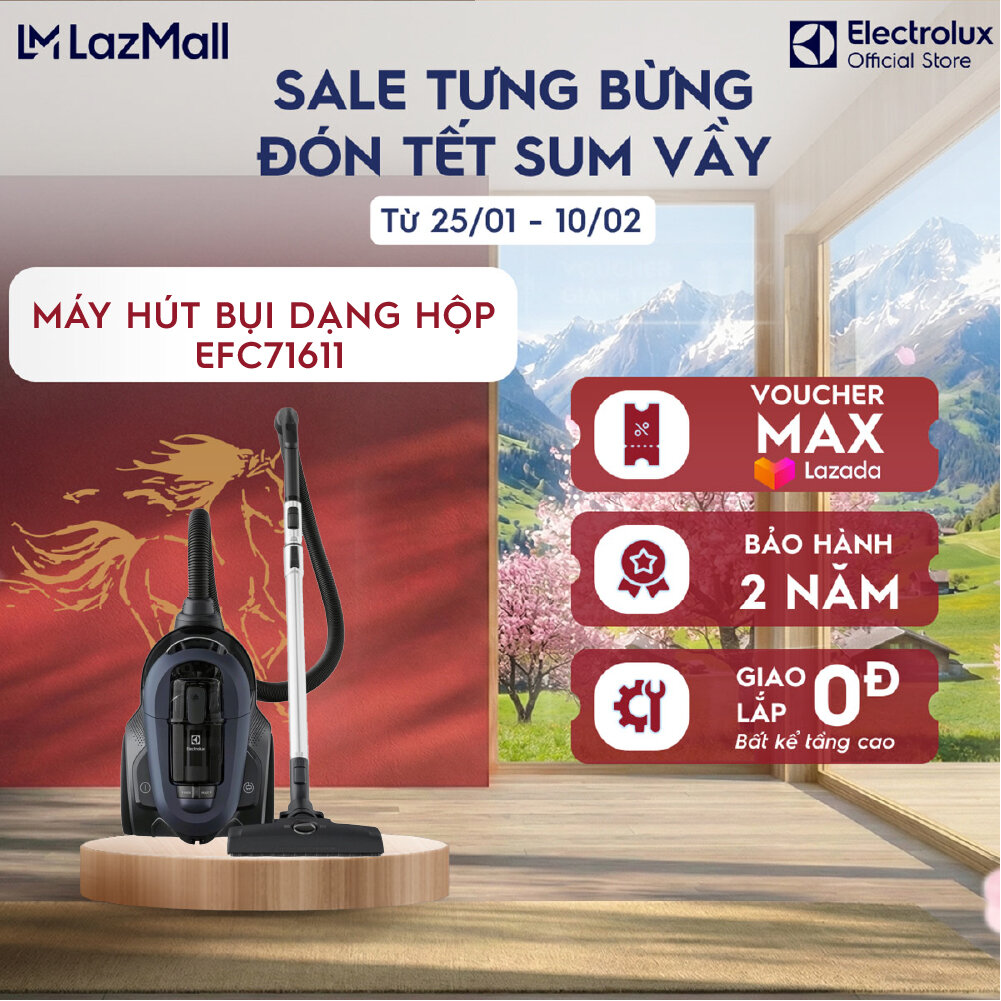 Máy hút bụi Electrolux UltimateHome 700 2000W - EFC71611 - Vệ sinh toàn diện làm sạch tối ưu di ch