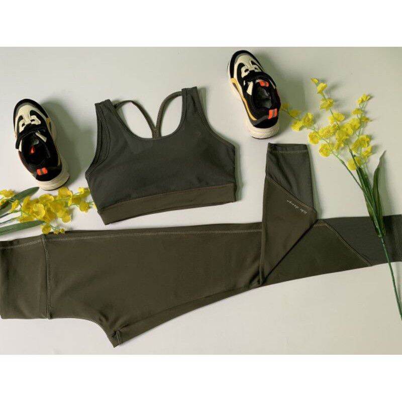 bộ đồ tập gym,yoga nữ phối lưới