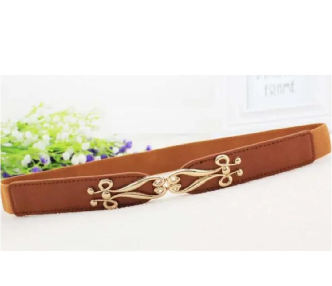 [HCM]Thắt lưng nữ dây nịt nữ patterned 2cm màu nâu
