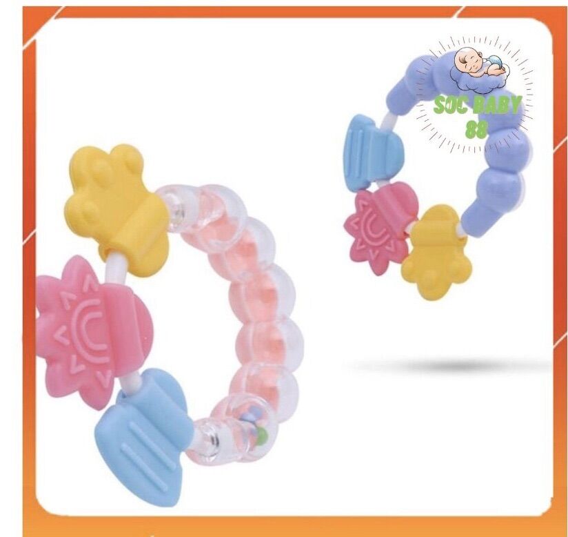 Gặm Nướu Silicon Cao Cấp Cho Bé, Gặm Nướu silicon Soc Baby 88 Cho Bé Yêu
