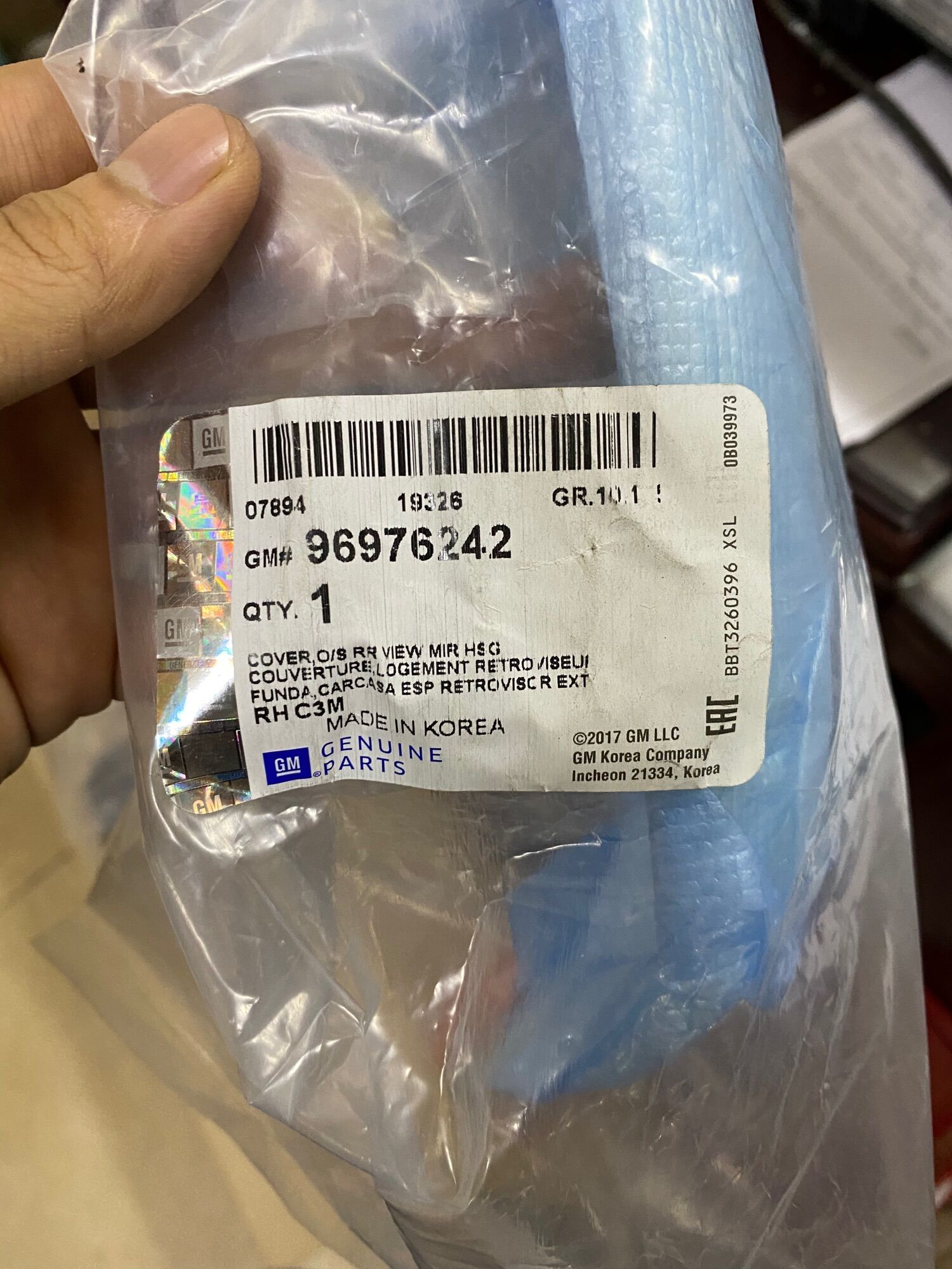 Ốp gương chiếu hậu Spark(Matiz 4) Gm:96976242(giá 1 cái)