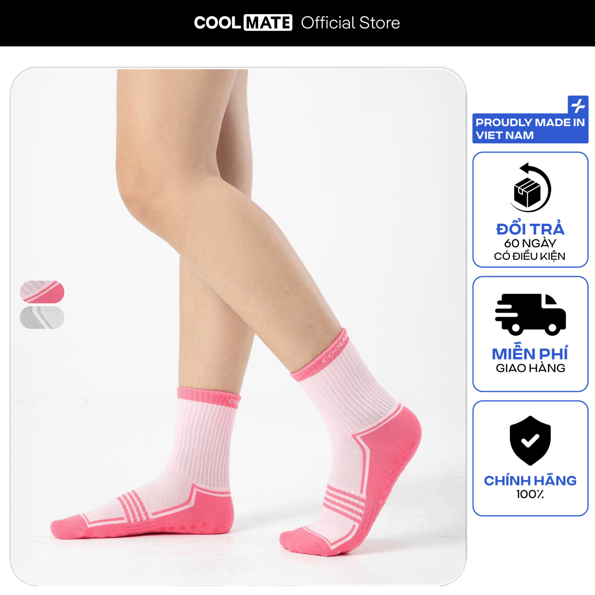 Tất cổ trung chạy bộ nữ - Coolmate Women