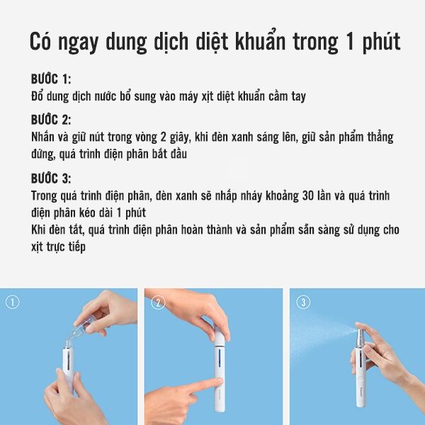 Máy xịt diệt khuẩn cầm tay Panasonic DL-SP006VN-W