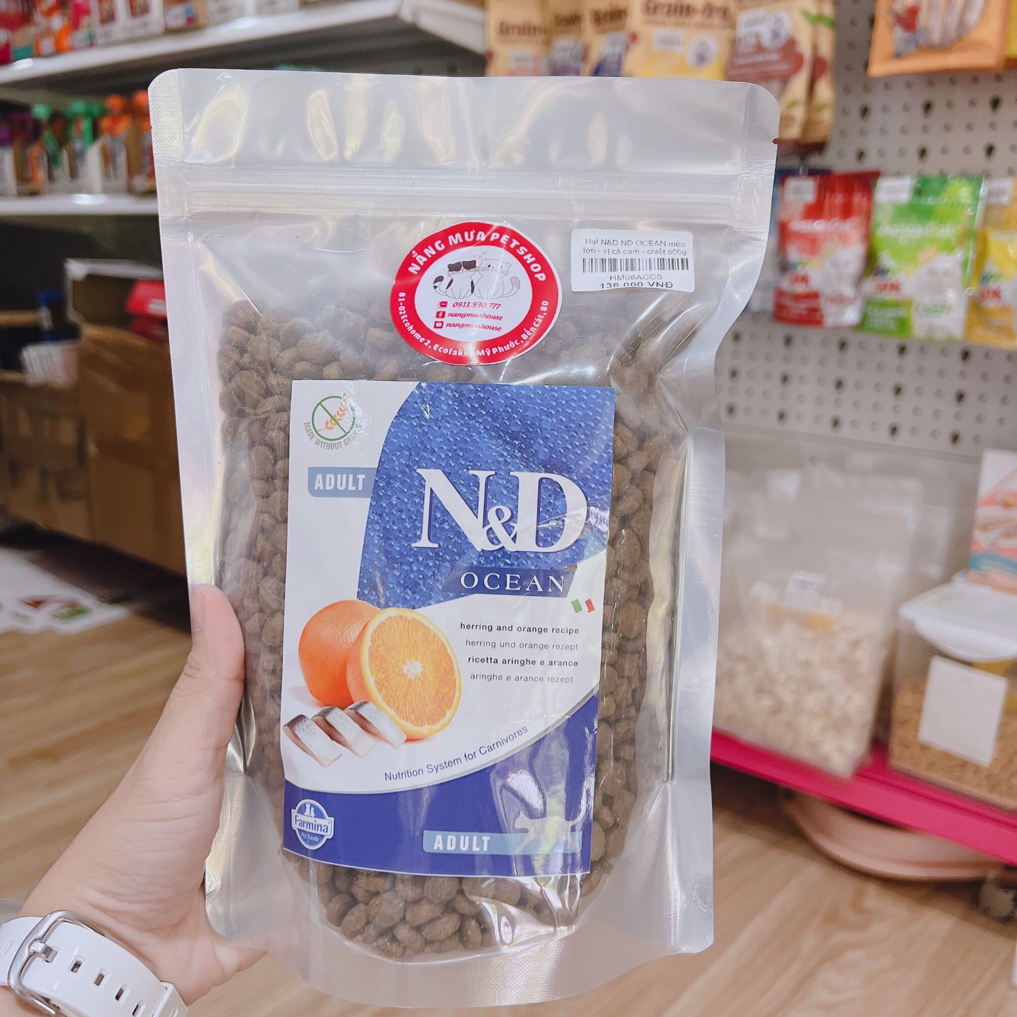 HẠT N&D cao cấp cho mèo, không ngũ cốc