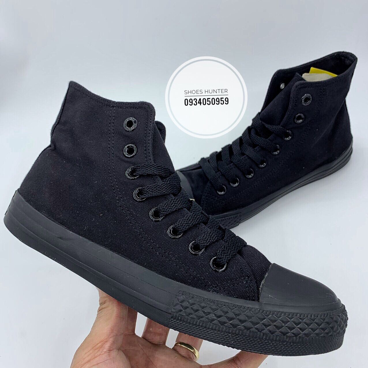 Converse Chuck ii Đen full cao cổ