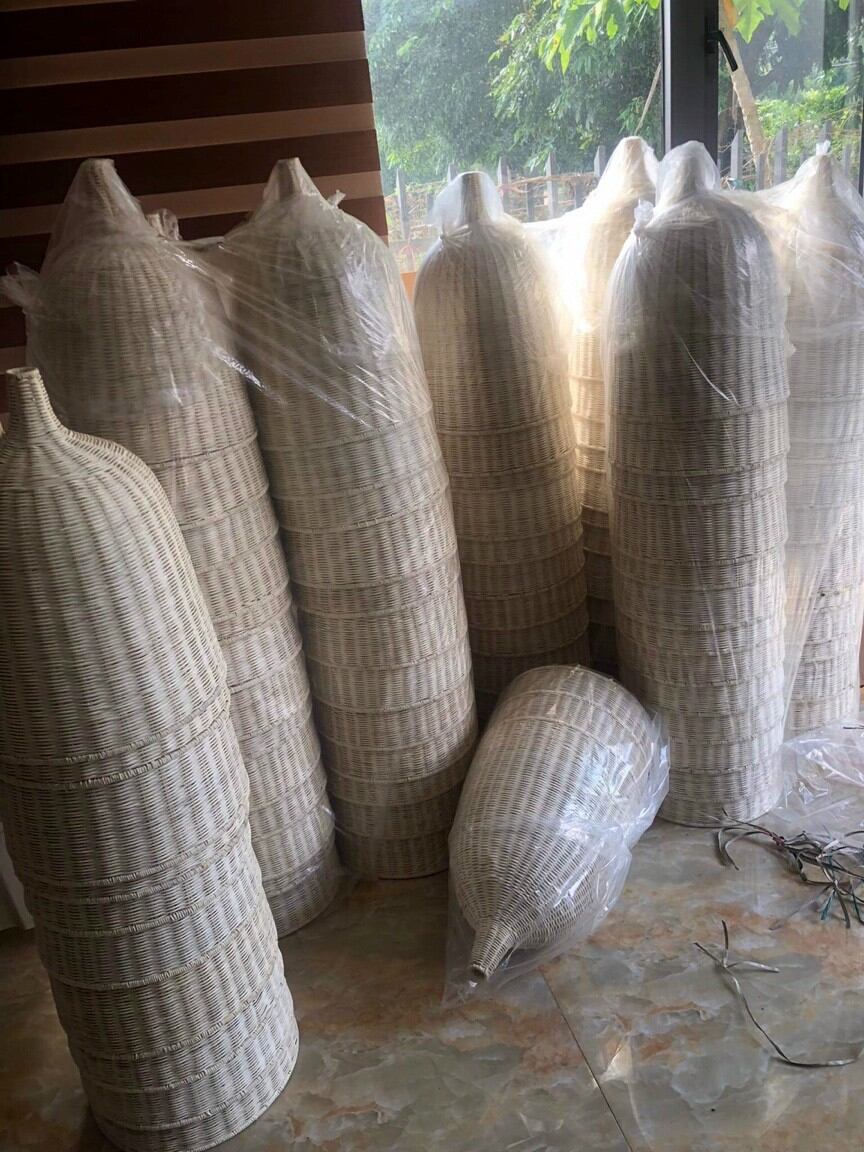 Đèn Thả mây tre đan d29x40cm