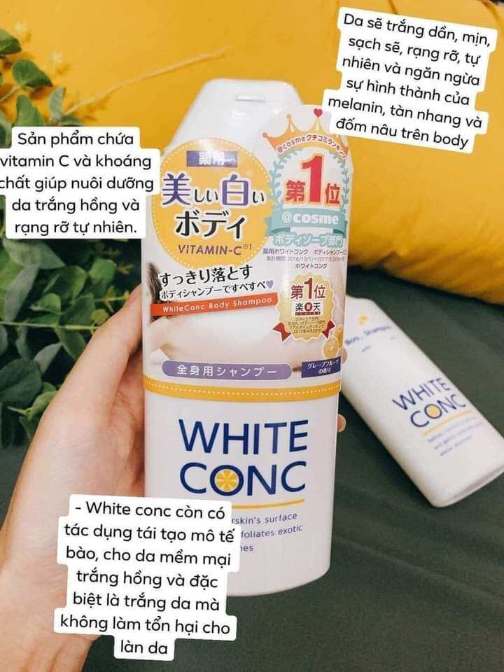 Sữa tắm trắng da White ConC 360ml Nội địa Nhật chính hãng