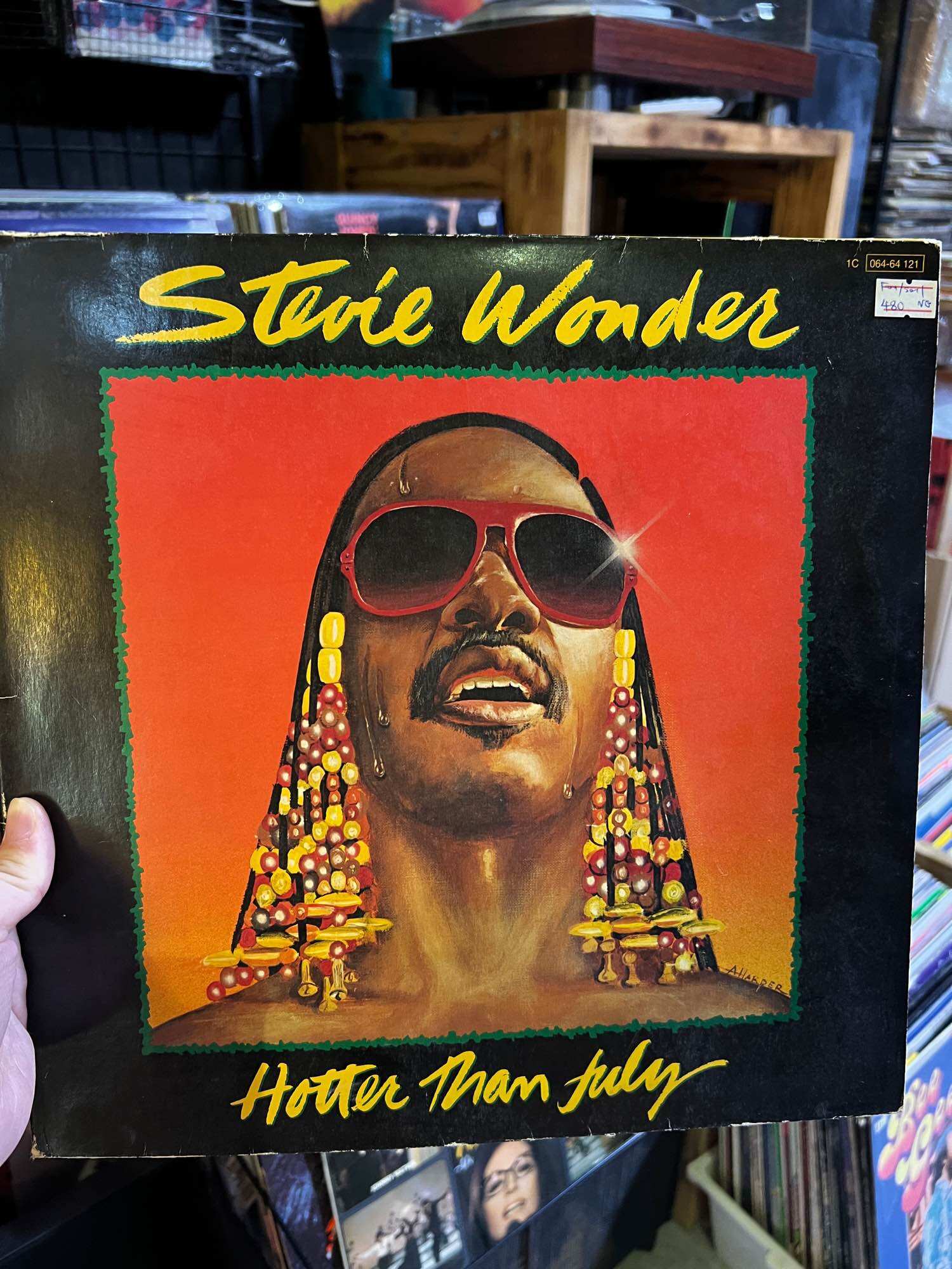 Đĩa than vinyl nhạc Funk / Soul: của nghệ sĩ thiên tài Stevie Wonder,
✅Album : "Hotter Than July"