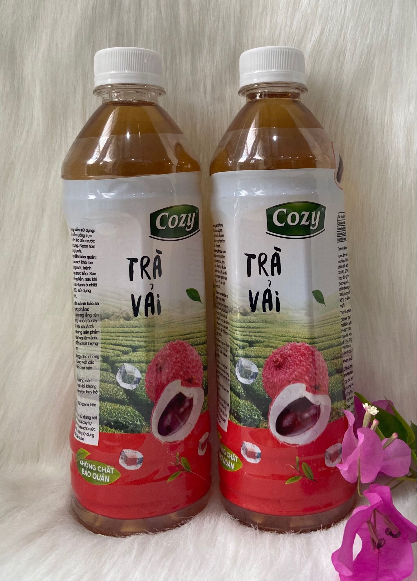 1 Thùng COZY Trà Vải /24 Chai *455ml