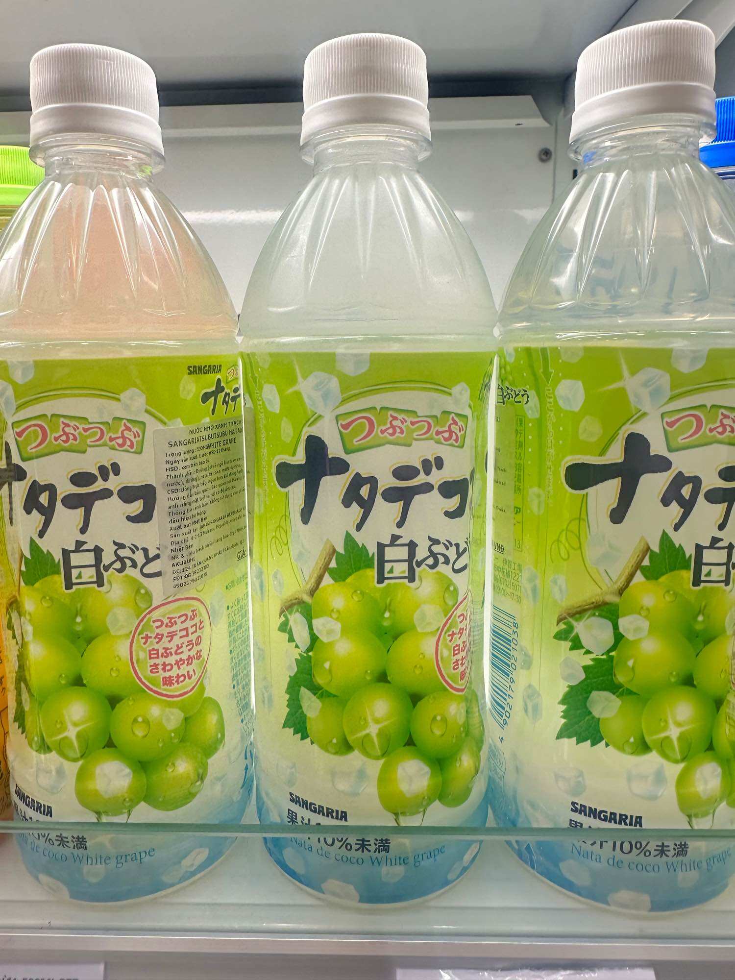 [Ichiban Market] Nước Nho Xanh Thạch Dừa Sangaria 500ml