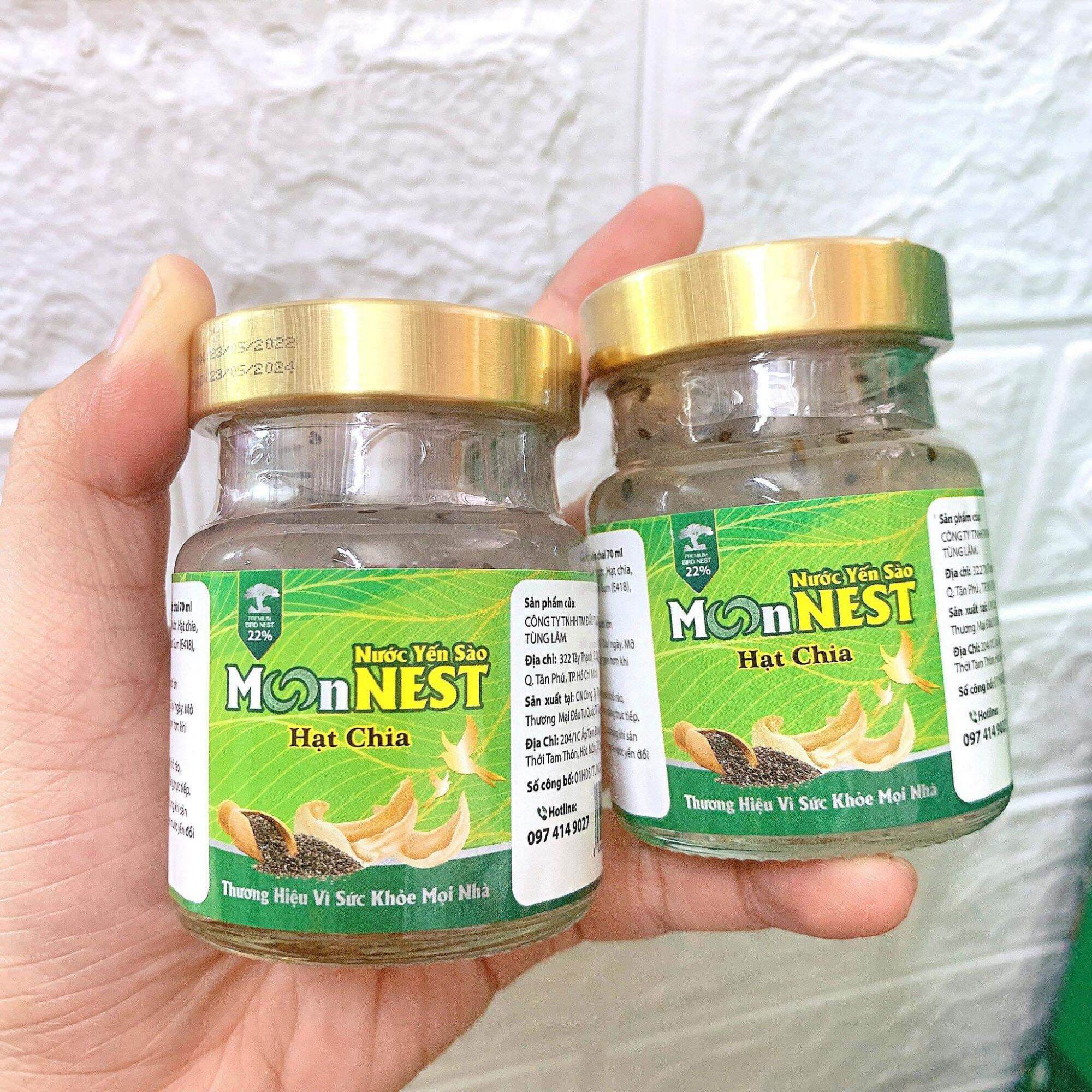 nước yến sào  hạt chia cho bé 22% yến tuơi