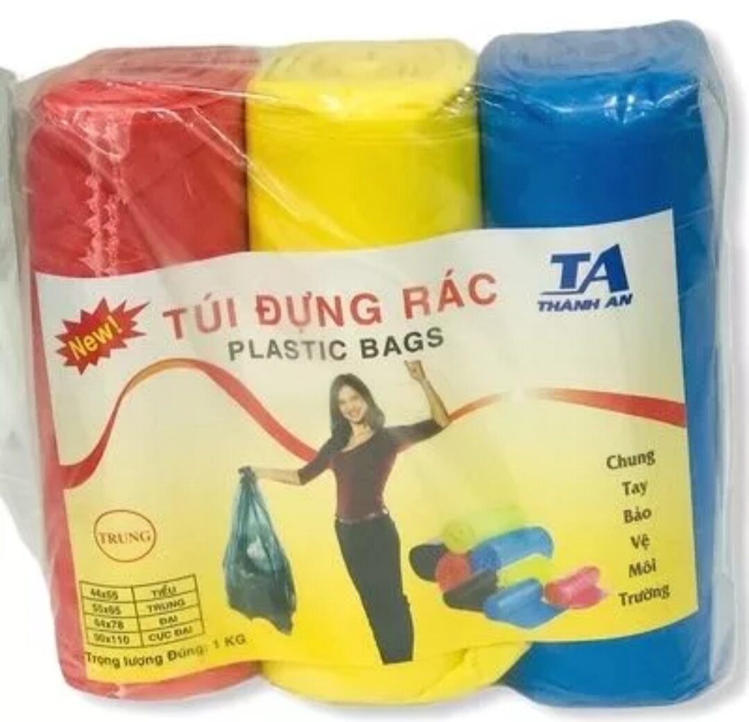 Bao đựng rác 3 cuộn nặng 1kg