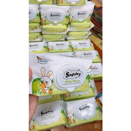 Khăn/giấy ướt thỏ Supdry 130 tờ(500g/1 gói)