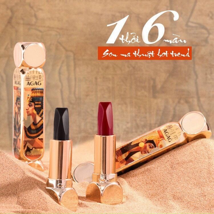 Son AGAG Hot Trend Một Thỏi Son 6 màu