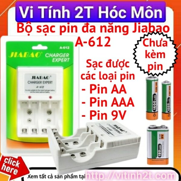 Sạc pin đa năng jiabao a-612 sạc pin 2a,3a, 9v