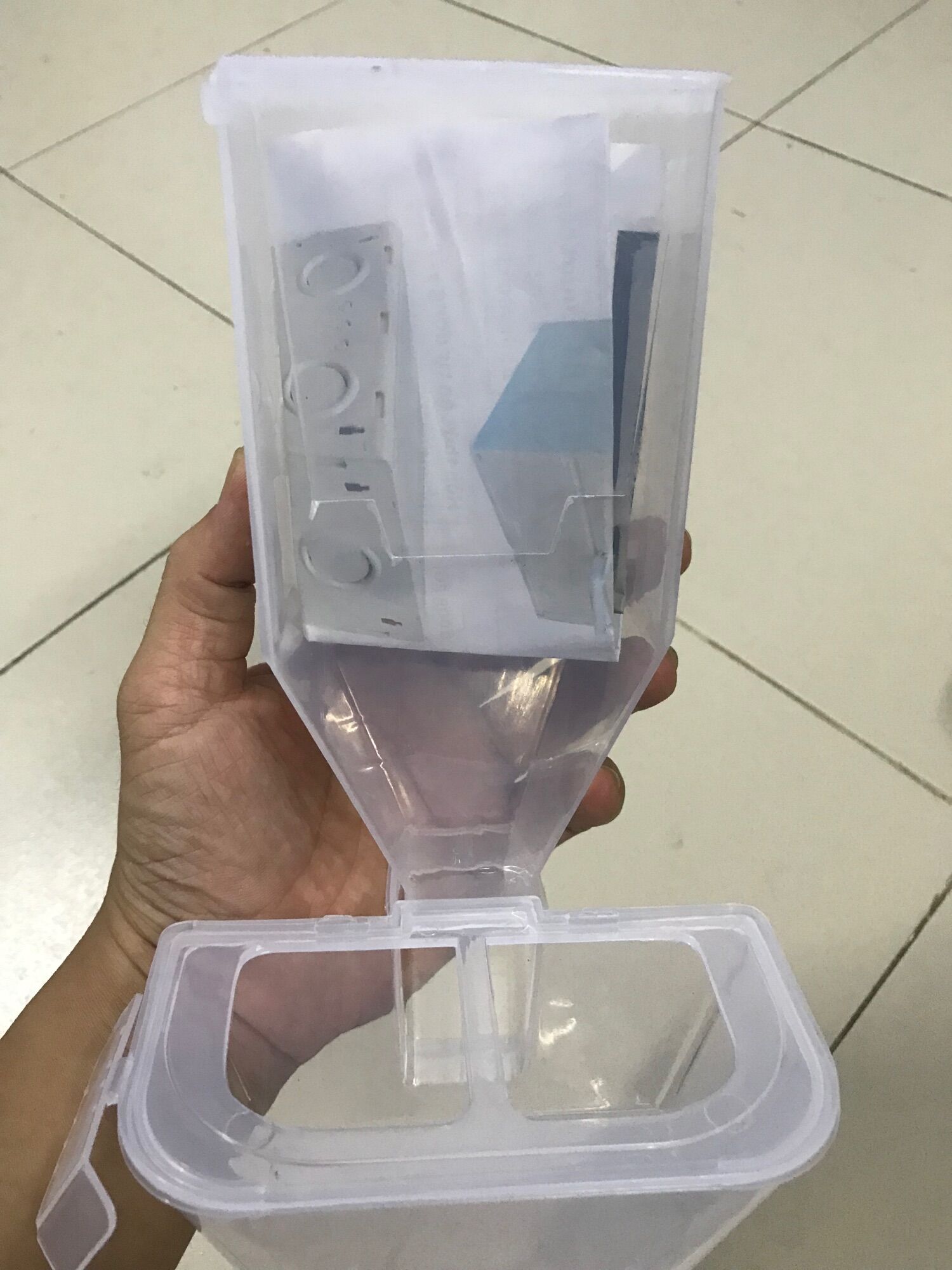 Khay thức ăn tự động 2 ngăn chống vãi…
