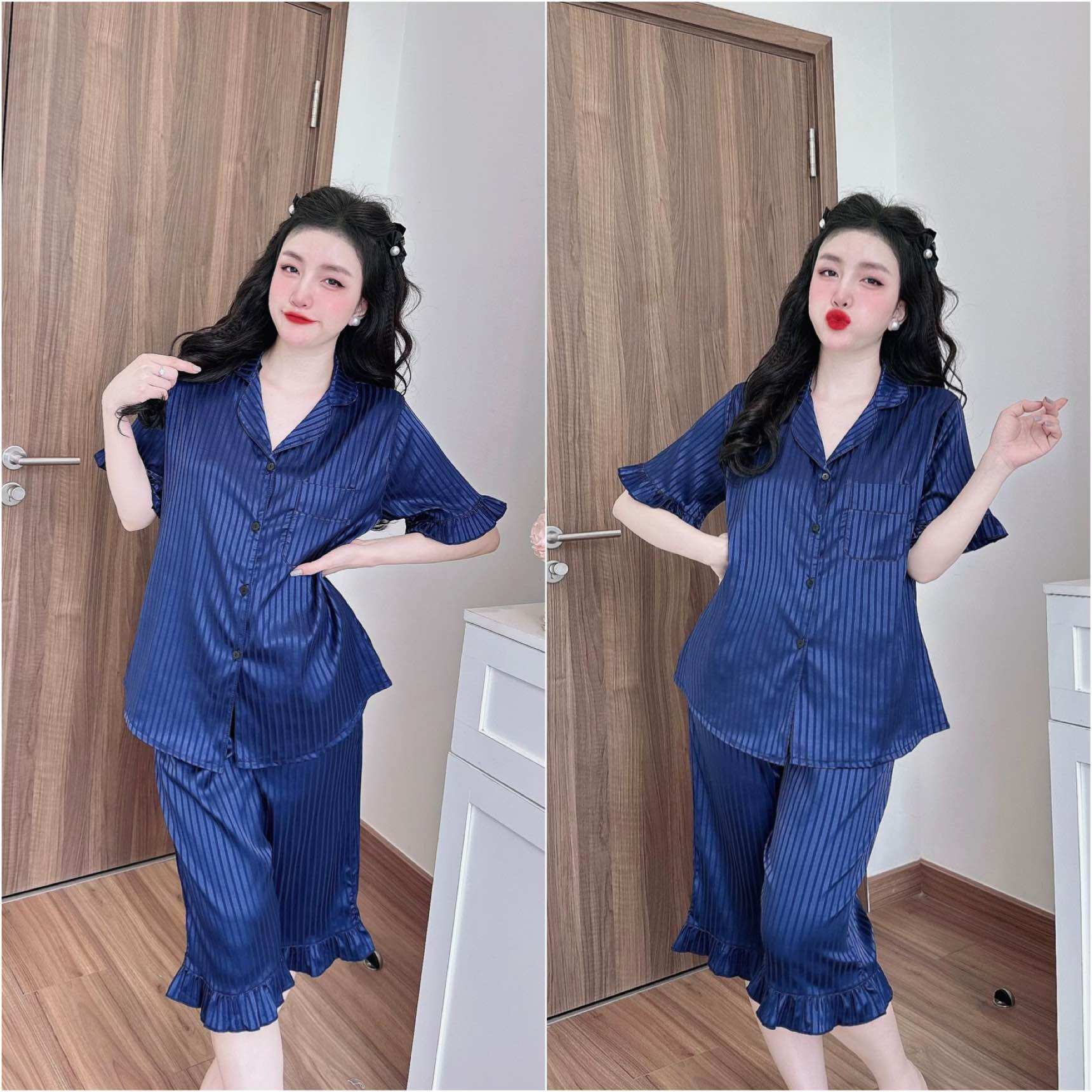 (Bigsize 50-110kg) Đồ Bộ Lụa Gấm Cao Cấp, cực sang chảnh