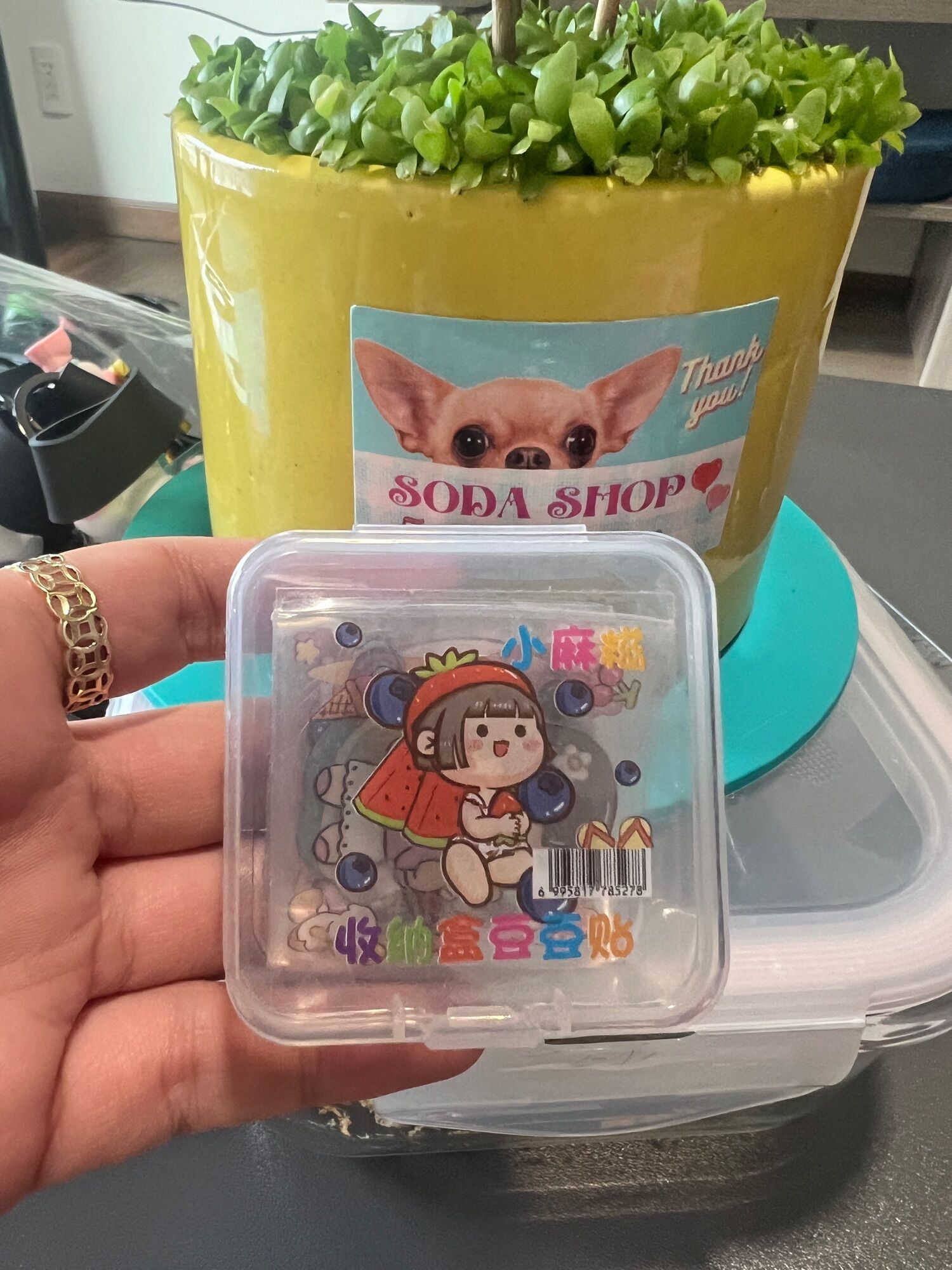 Hộp 12 sticker hình dán sticker trang trí siêu dễ thương cho bé