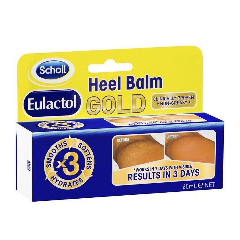Kem hỗ trợ dưỡng gót chân Eulactol Heel Balm Gold 60ml