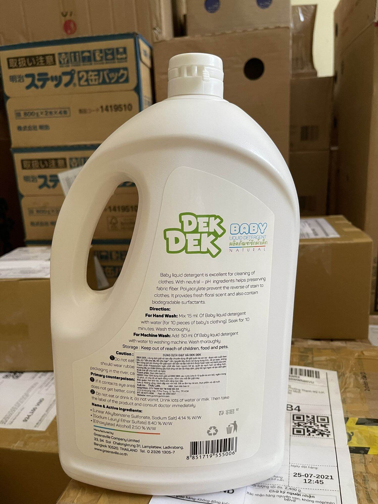 Nước giặt xả Thái DekDek 3.8 lít