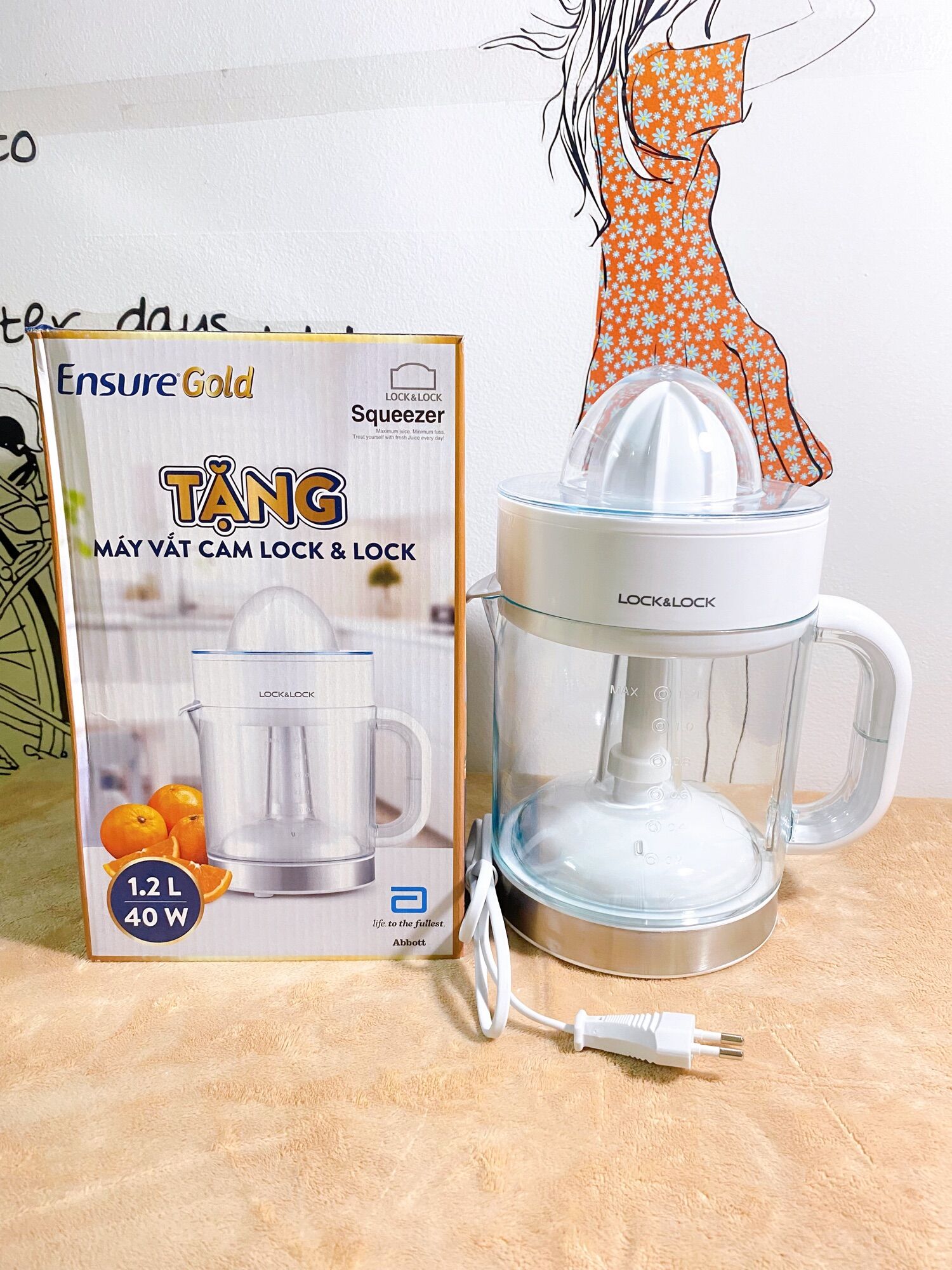 Máy vắt cam L&L 1,2 Lít (HÀNG KM ENSURE)