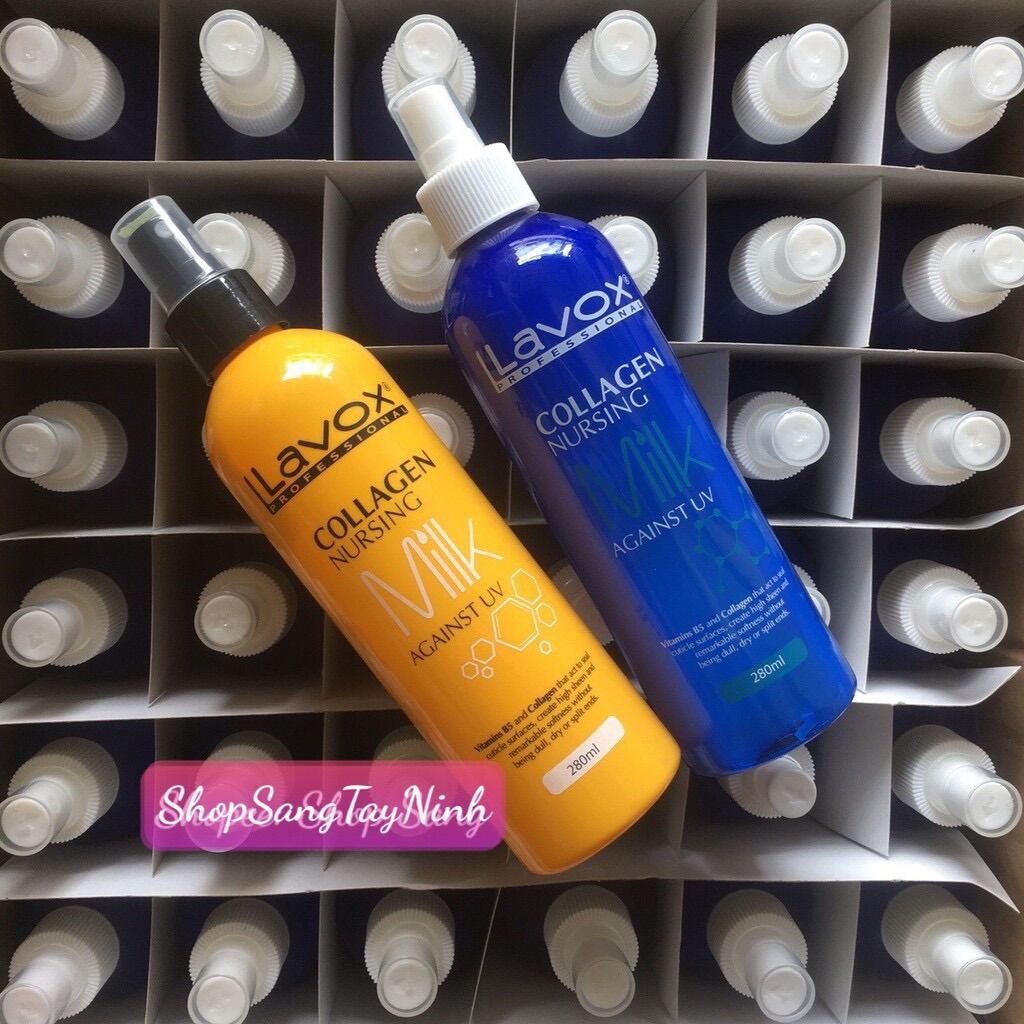 Xịt Dưỡng Collagen Chống Tia UV Siêu Bảo Vệ Tóc Lavox Collagen Nursing Milk Again UV