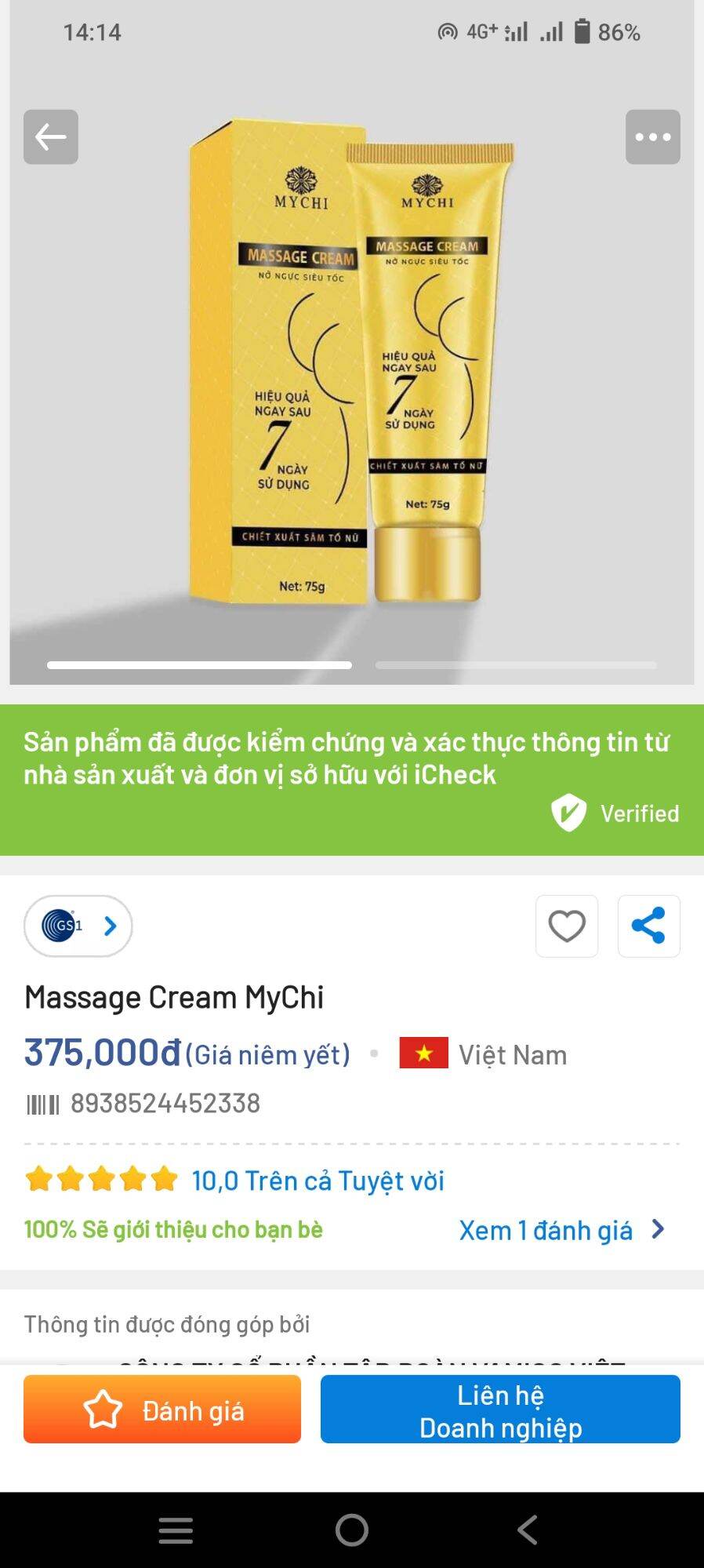 Kem massage nở ngực siêu tốc thảo mộc 37