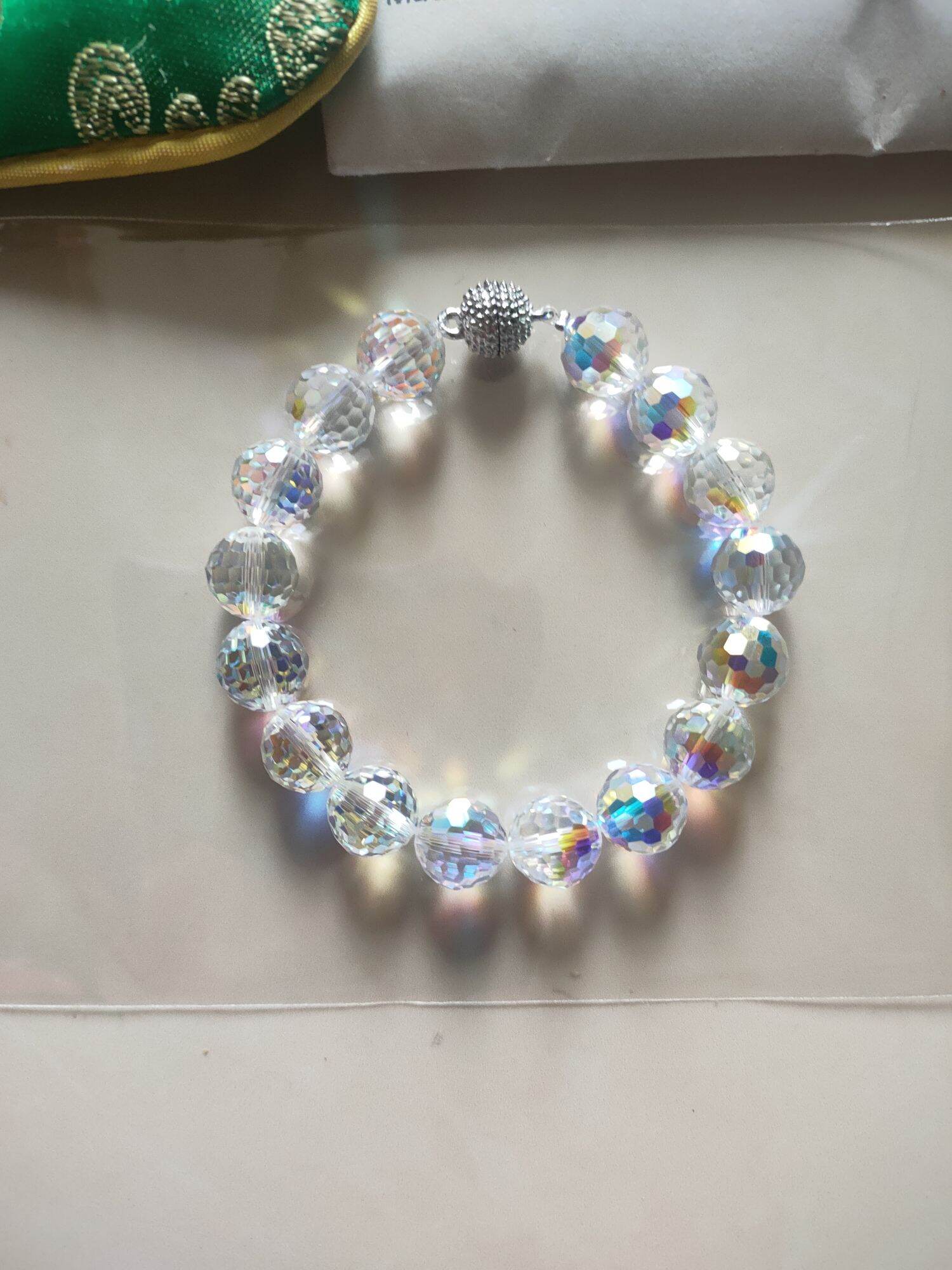 gói 10 hạt pha Lê Swarovski hình tròn 10mm