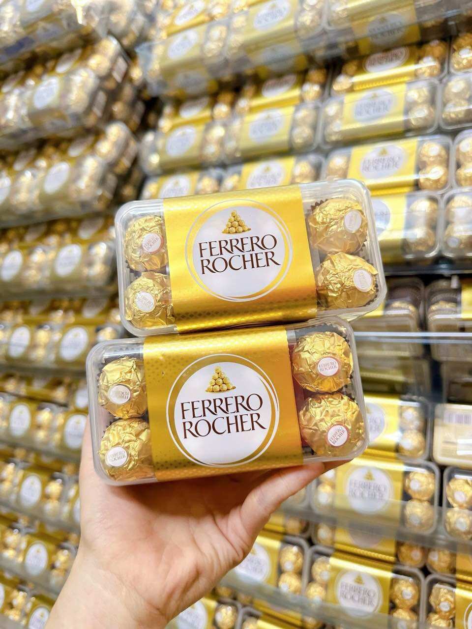 SOCOLA Chocolate Ferrero Rocher Đức 16 viên nhân đậu phộng hạt phỉ
