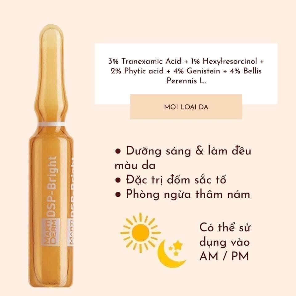 {Com bo 5 ống}SERUM DƯỠNG TRẮNG MỜ ĐỐM THÂM TÀN NHANG DSP MARTIDERM