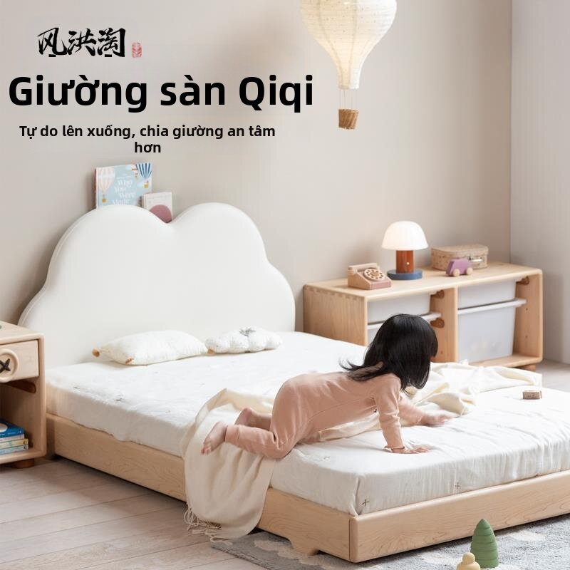 FENGHONGTAO | Giường Tatami Trẻ Em Montessori Có Thể Nâng Cao