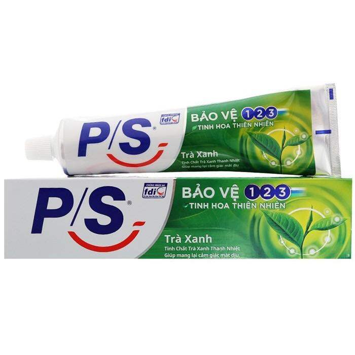 Kem đánh răng PS bảo vệ 123 Trà Xanh 180g