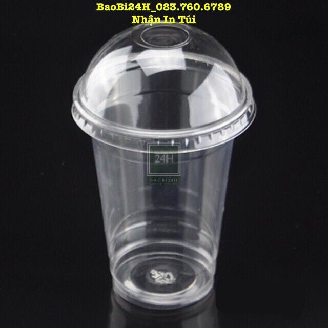 📞 50 cốc - 100 cốc💥ly cốc nhựa có lắp cầu💥 ly cốc nhựa có nắp cầu loại 400ml & 500