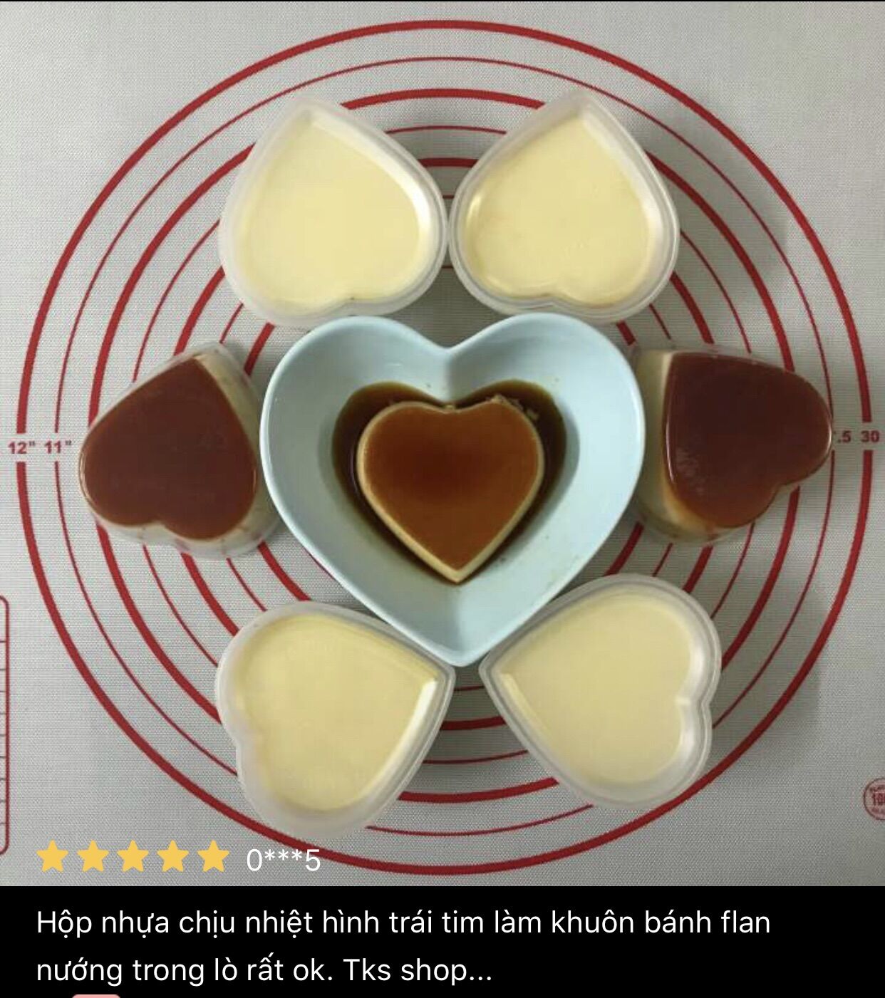 Set 20 Hộp Làm Bánh Flan, Rau câu, có Nắp (Size lớn, Tròn: 125ml, Tim: 90ml)