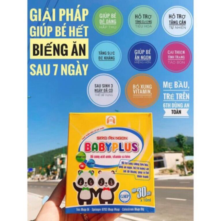 Siro baby plus ăn ngon tăng đề kháng cho bé