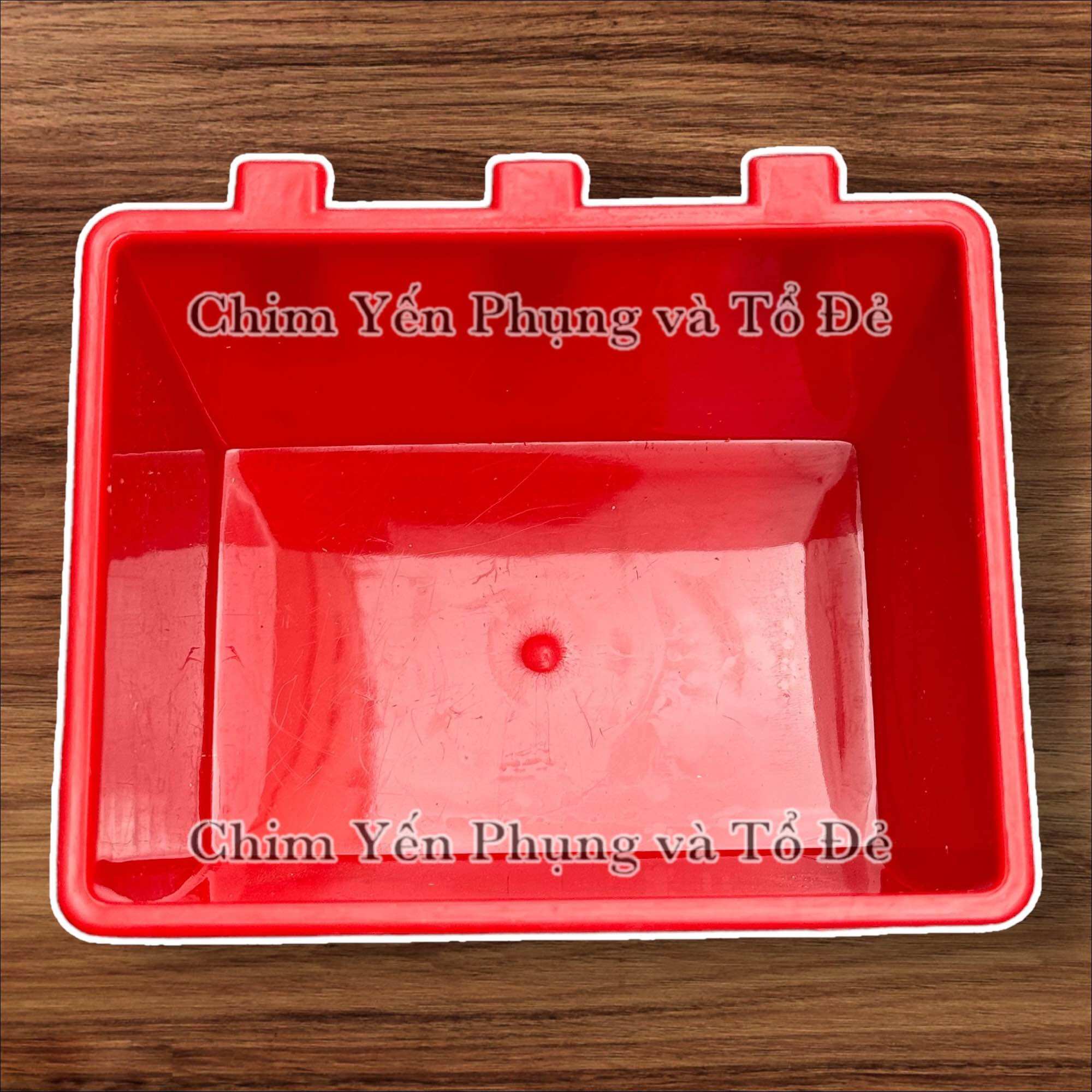 [size trung] Máng ăn vuông nhựa cứng, bền cho Thú Cưng.