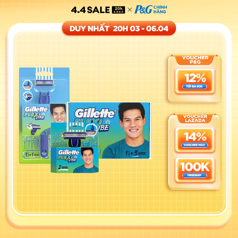 Bộ Dao Cạo Nam GILLETTE Flexi Vibe