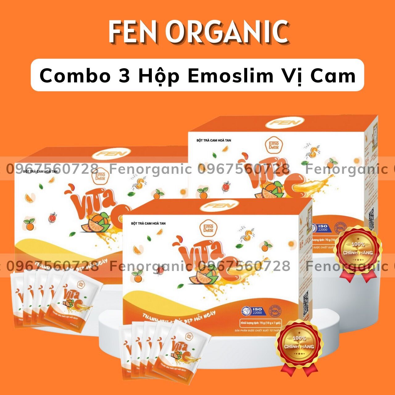 [FREESHIP + QUÀ TẶNG] Combo 3 Hộp Nước Cam Detox Giảm Cân Trái Cây Emoslim/ Giảm cân an toàn emodetox