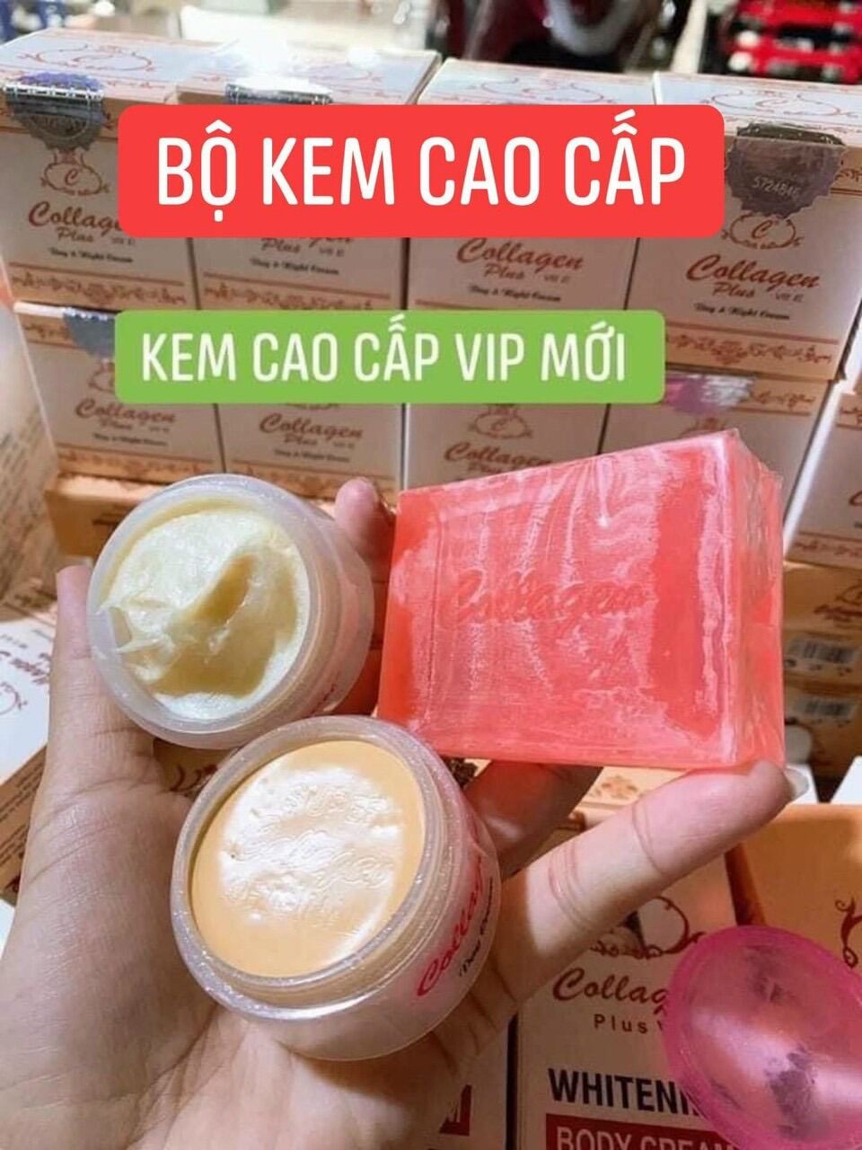 Kem Colagen Plus Vit E Cao Cấp (3 món)