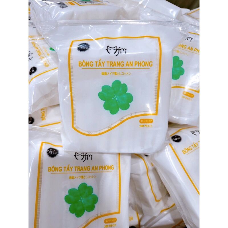   222miếng  TÚI BÔNG TẨY TRANG CHẤT LƯỢNG AN PHONG SIÊU CẤP không xước da 