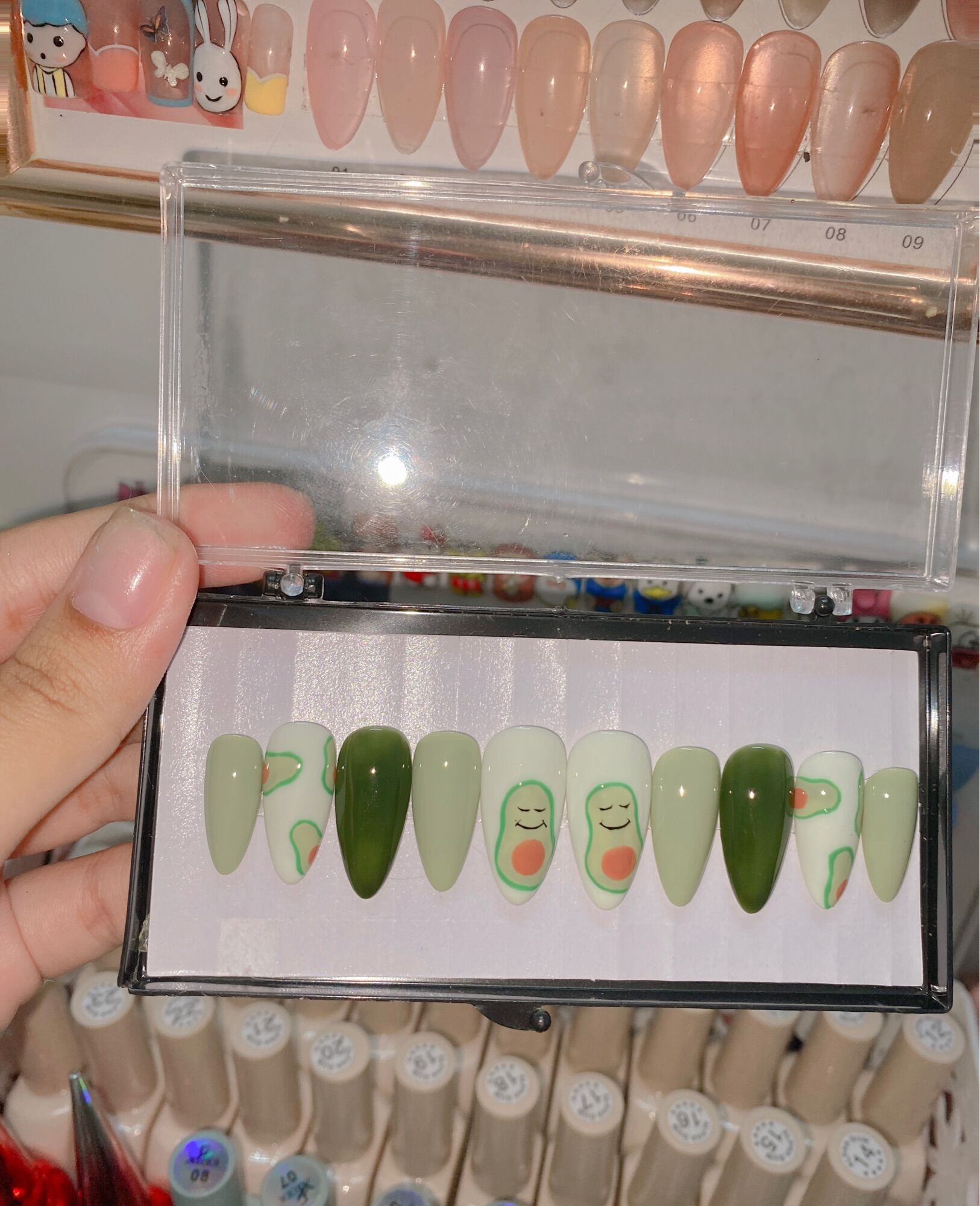 Nailbox thiết kế- mẫu nail trái bơ 🥑