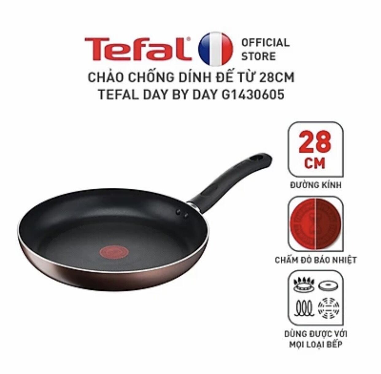 Chảo chiên tefal day by day 28cm