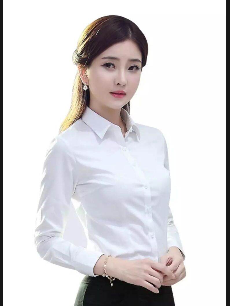 áo sơ mi trắng dài tay công sở cổ Đức siêu đẹp